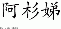 Ashanti的中文拼写