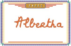 Albertha����дӢ��