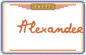 Alexander����дӢ��