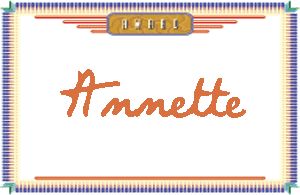 Annette����дӢ��