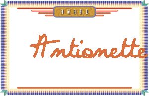 Antionette����дӢ��