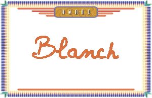 Blanch的手写英文