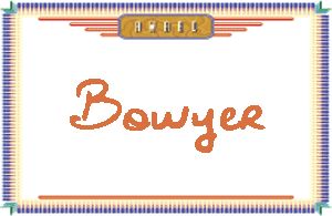 Bowyer的手写英文