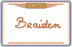 Braiden的手写英文