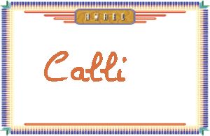 Calli����дӢ��