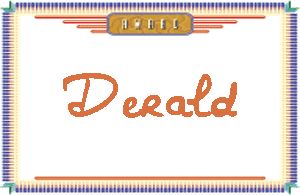 Derald的手写英文