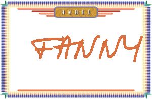 FANNY的手写英文