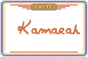 Kamarah����дӢ��