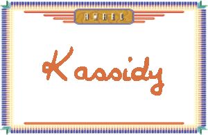 Kassidy����дӢ��