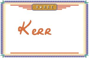 Kerr����дӢ��