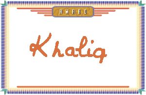 Khaliq����дӢ��