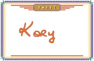 Kory����дӢ��