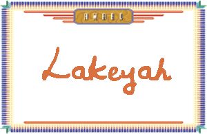 Lakeyah����дӢ��