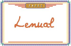 Lenual����дӢ��