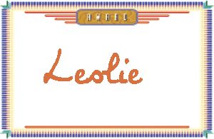 Leslie����дӢ��