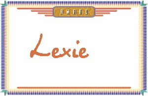 Lexie����дӢ��