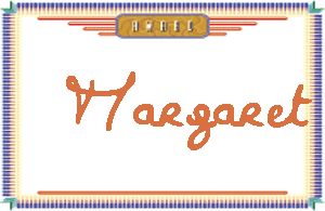 Margaret的手写英文