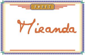 Miranda的手写英文