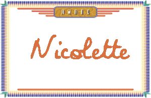 Nicolette����дӢ��