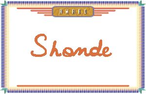 Shonde����дӢ��