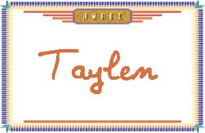 Taylen����дӢ��