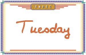 Tuesday����дӢ��